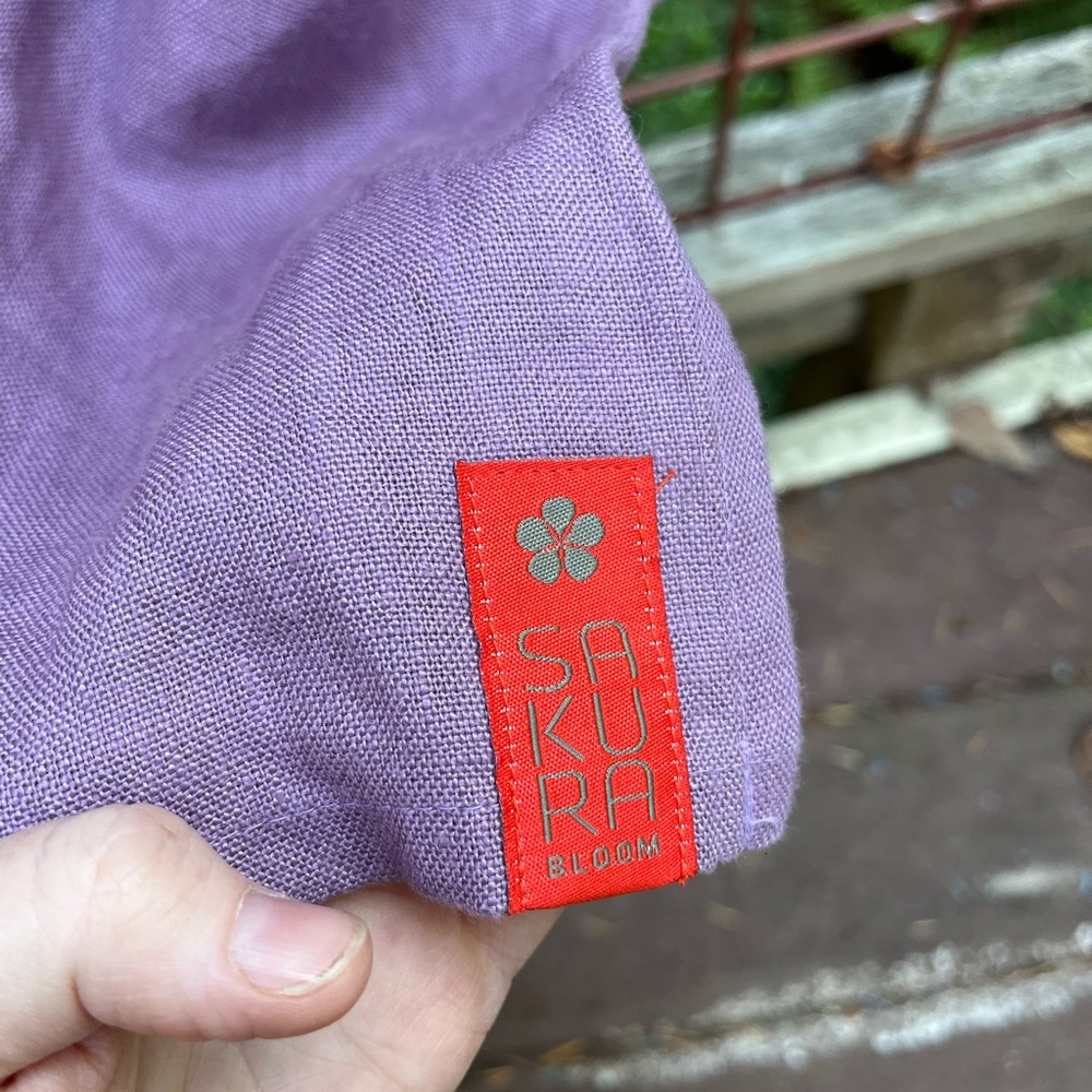 Lilac Basic Linen ring sling